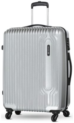 Carlton - Tube Small 4 Wheel Hard Suitcase - Silver